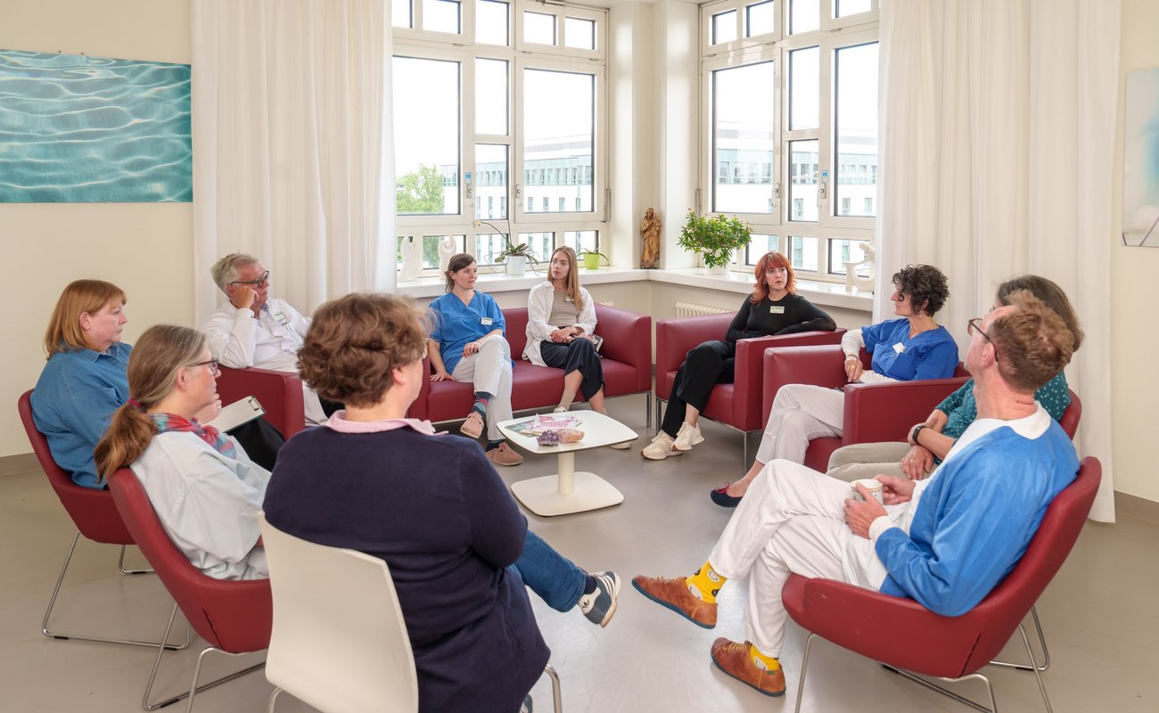 Teambesprechung in der Klinik für Palliativmedizin