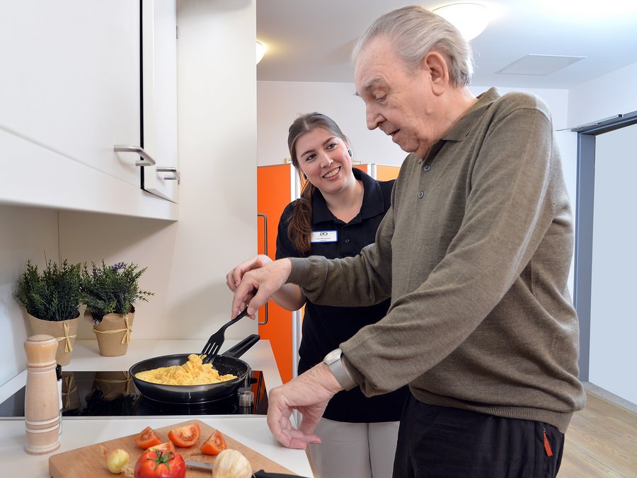 Bei der Ernährungsberatung.