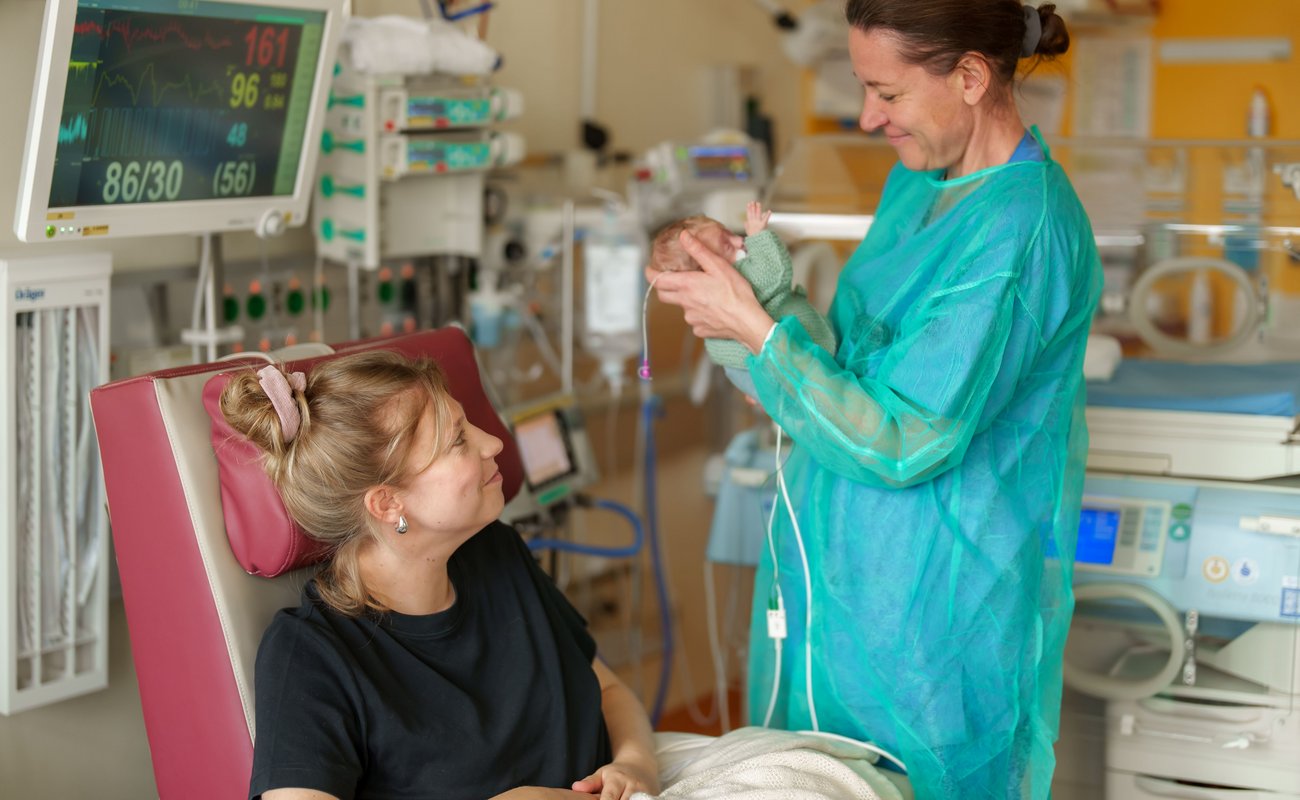 Auf der Neonatologie.