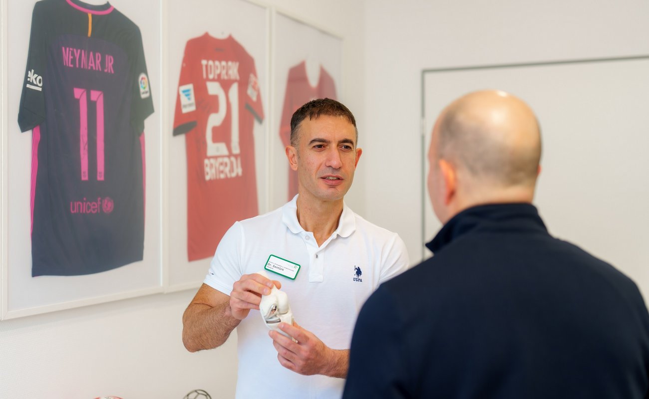 Im Aufklärungsgespräch.