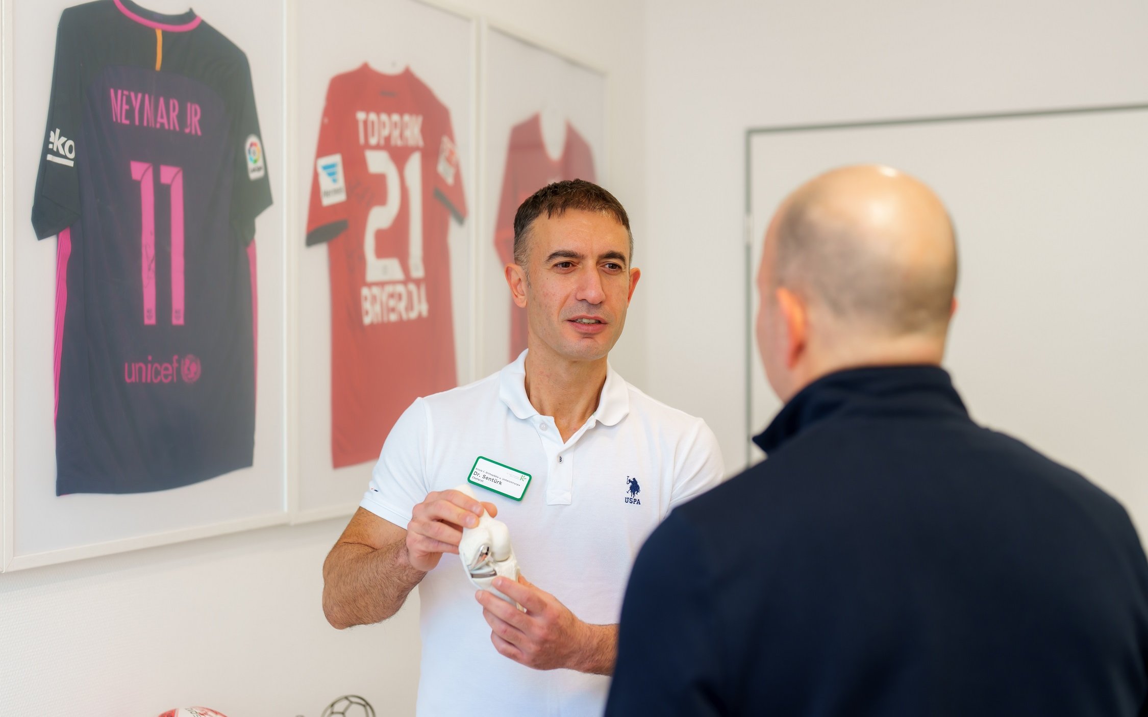 Im Aufklärungsgespräch.