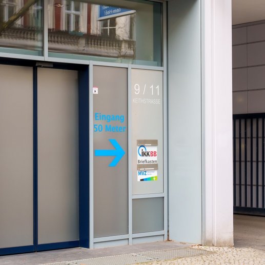 Zugang MVZ Keithstraße 