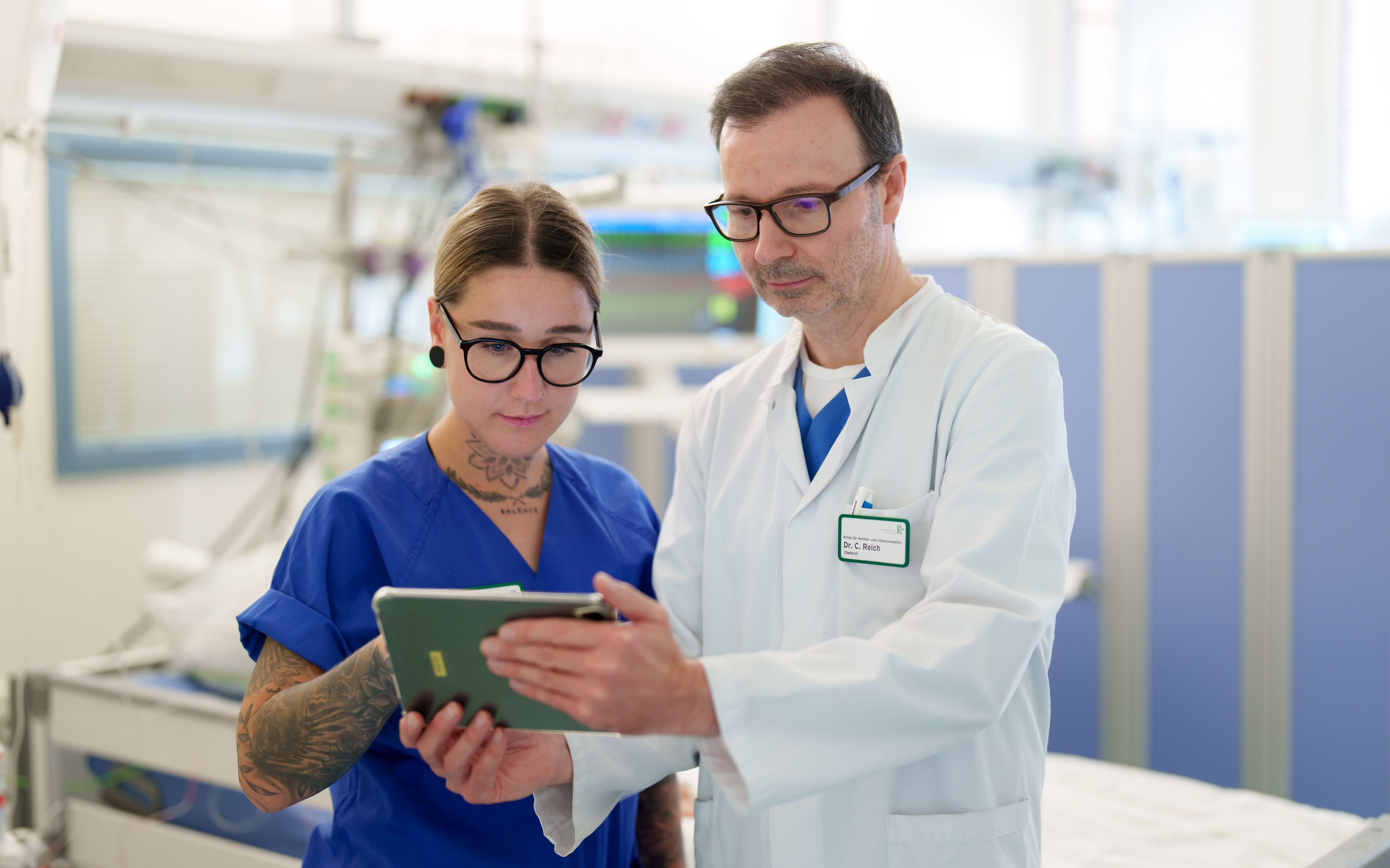 Auf der Intensivstation.